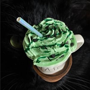 Faux Jason green topper |Mini marshmallows | Tired tray decor| Halloween decor